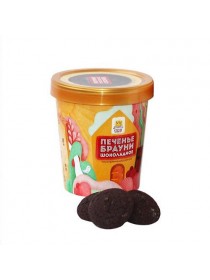 Стаканчик SOFI с печеньем Брауни шоколадное с арахисом, 120 г